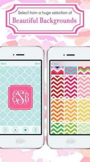 Monogram Wallpaper Background Maker HD Diy With Glitter Themes On