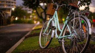Blue Vintage Bike 4k Wide UHD Wallpaper HD