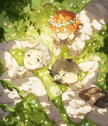 The Promised Neverland Emma Sharing Wallpaper Anime