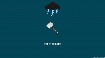 Thor Hammer Cartoon Art Wallpaper