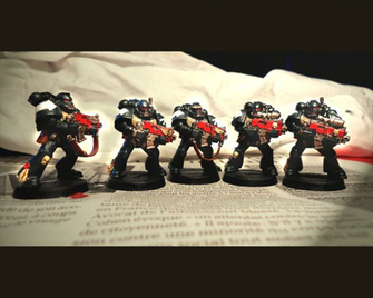 Space Marines Dark Angel Background By Daffyneko