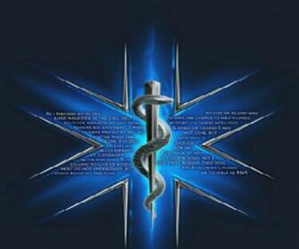 Star Of Life With Paramedic Prayer Phone Wallpaper By Miguel777