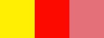 Canary Yellow Candy Apple Red And Pink Three Color Background