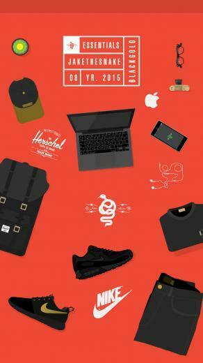 Essentials Black And Gold On