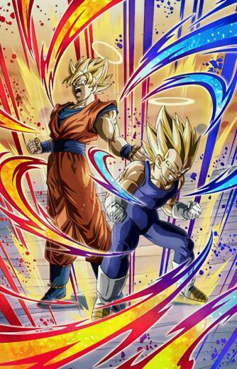 Lr Angel Goku And Vegeta Dragon Ball Z Dokkan Battle Anime