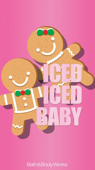 Bath Body Works iPhone Wallpaper Iced Baby
