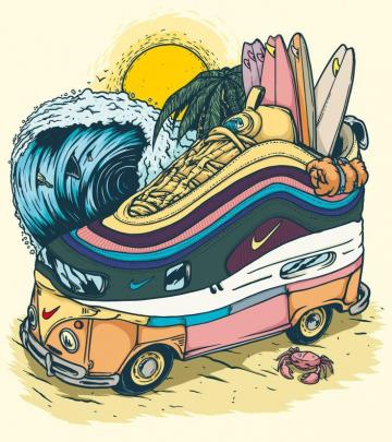Air Max Sean Wotherspoon Sneaker Art On