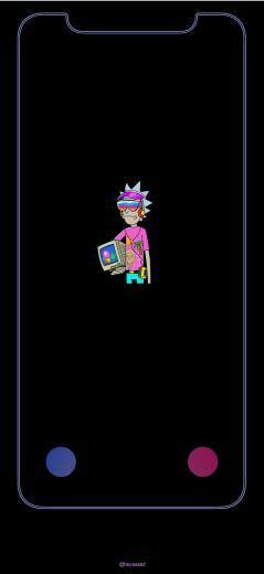 Made An iPhone X Vapor Burp Wave Rick Wallpaper For Ya Ll