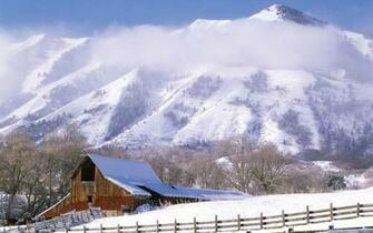 World Of Ice And Snow Warm House Wallpaper Landscape