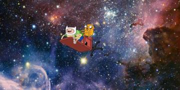 A Great Adventure Time Wallpaper With Subtle Trees Reference