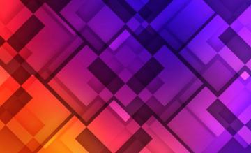 Colorful Shapes Mosaic Square Wallpaper