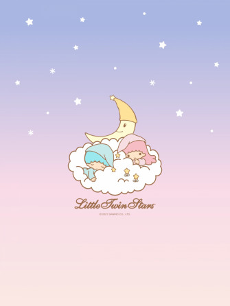 Official Sanrio Little Twin Stars Phone Wallpaper In Dreamy