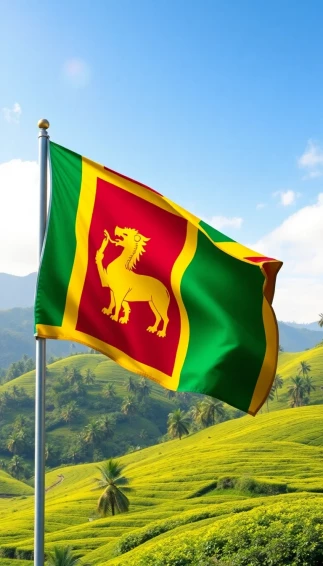 Sri Lanka Flag Wallpaper