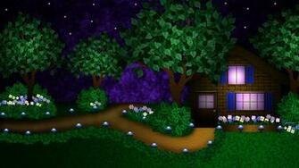 Evening Summer Cottage Wallpaper