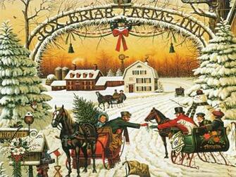 Old Fashioned Christmas Wallpaper
