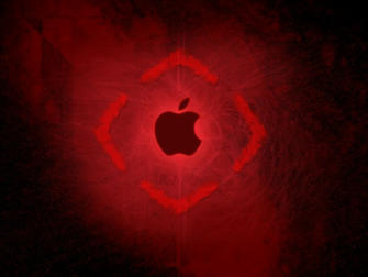 Apple Wallpaper Red By Purple Markers