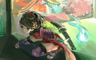 Paintings Katana Momohime Artwork Anime Girls Oboro Muramasa