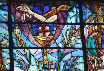Stained Glass Art Window Religion V Wallpaper Background