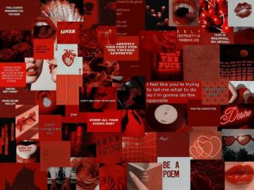 Red Aesthetic Laptop Wallpaper Top