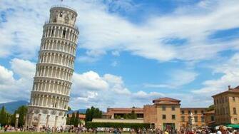 Leaning Tower Of Pisa At Night Wallpaper Top