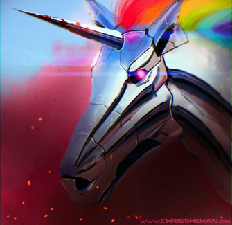 Chrisshehan Art Fanart Robot Unicorn Attack