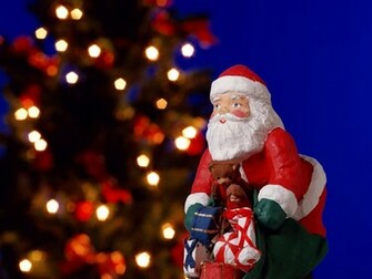 Santa Claus Ornaments Wallpaper Desktop