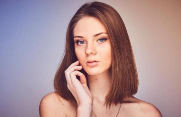 Eye Face Nude Girl Portrait Blue