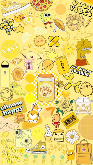 Pastel Yellow Aesthetic Wallpaper