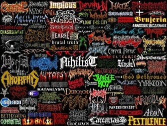 Logo Band Ganas Death Metal Is An Extreme Subgenre Of Heavy