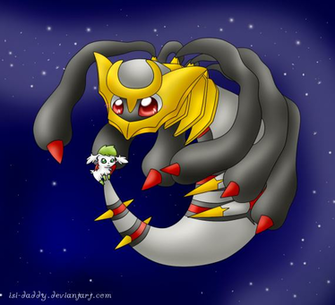 Pokemon Couples Image Giratina And Shaymin HD
