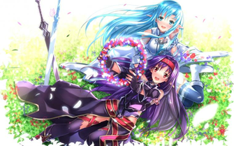 Sword Art Online Asuna Konno Yuuki Wallpaper Tsundora
