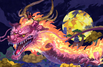 Momonosuke Dragon One Piece Wano 4k Digital Painting 4vj0ttm9sr44odby Wallpaper