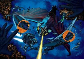 Gamera Vs Gyaos 50th Anniversary Print Classic Monsters Monster