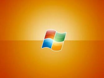Yellow Windows Vista Logo Wallpaper Desktop
