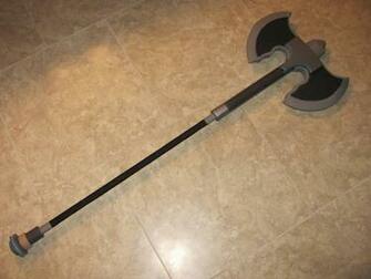Skyrim Steel Battleaxe Wip Larp Safe By Armenoc