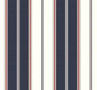 Stripe Wallpaper A Dark Marine Blue And White Wide Striped