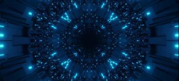 Cosmic Background With Dark And Light Blue Laser Lights Perfect