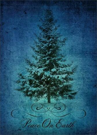 Peace On Earth Tree Christmas Cards From Cardsdirect