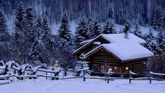 Beautiful Snowy Scene Wallpaper Background Pictures