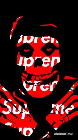 Supreme iPhone Wallpaper Logo
