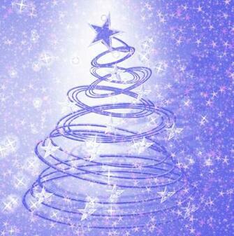 Abstract Christmas Tree A Blue Xmas With Extra Stars You May
