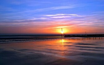 Beautiful Sunset Background Background