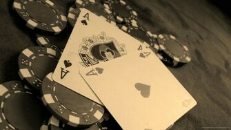 Sepia Aces Wallpaper