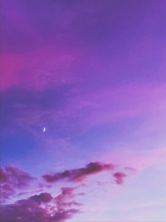 Pfp Aesthetic Lilac Sky Background Wallpaper
