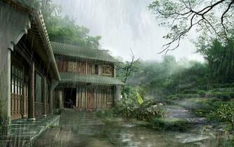 Asian Landscape Wallpaper Digital