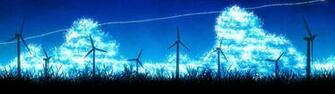 Anime Scan Sky Cloud Summer Grass Landscape Wallpaper