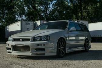 Nissan R34 Gt R Wagon Cars Modified Wallpaper