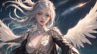 Angel Fantasy Anime Girl Art 4k Wallpaper iPhone HD Phone 6111k