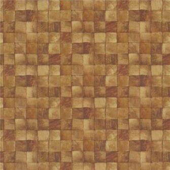 Dollhouse Miniature Small Brown Tiles Wallpaper