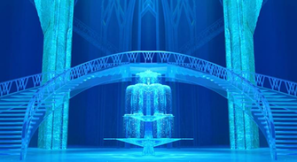 Elsa S Front Of Her Ice Palace By Televue